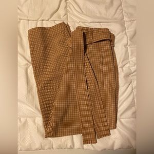 🤎 Aritzia Tie-Front Pant / Size 2 / Brown Multi 🤎